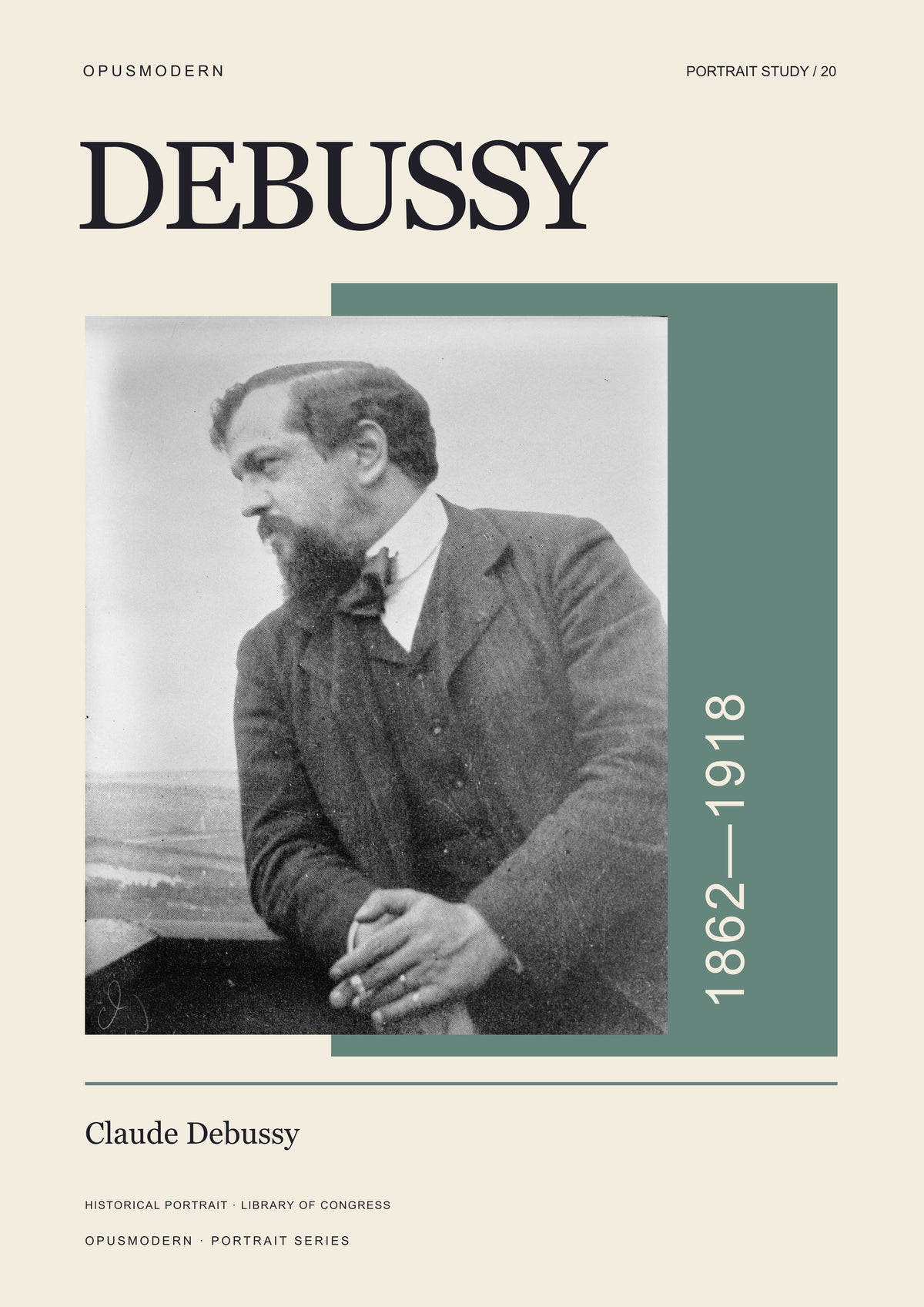 Claude Debussy — A4 — Edge-to-edge. Full production composition.
