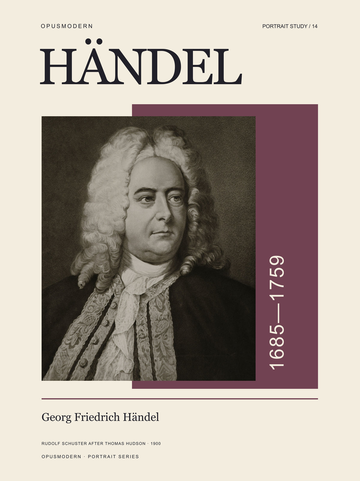 Georg Friedrich Händel — 18X24 — Edge-to-edge. Full production composition.