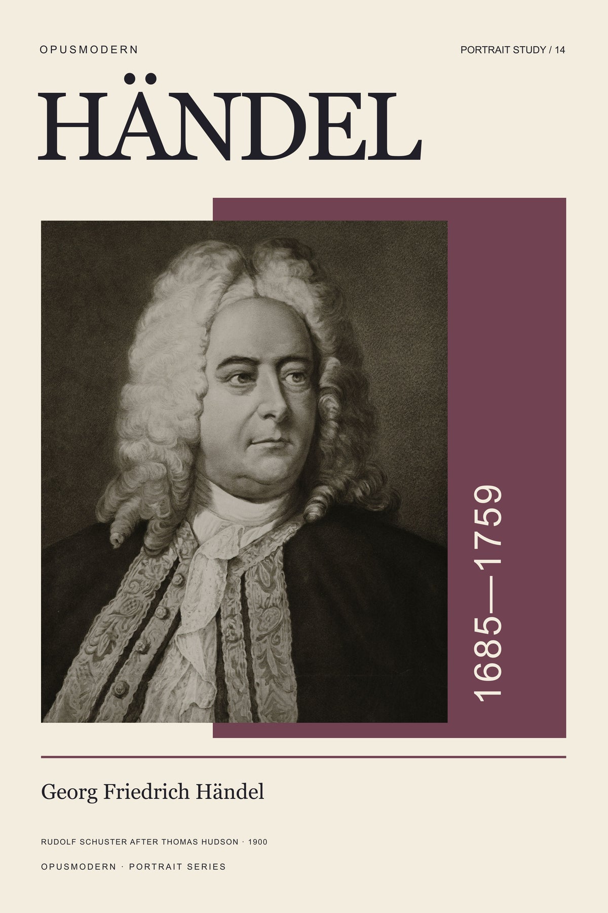 Georg Friedrich Händel — 8X12 — Edge-to-edge. Full production composition.