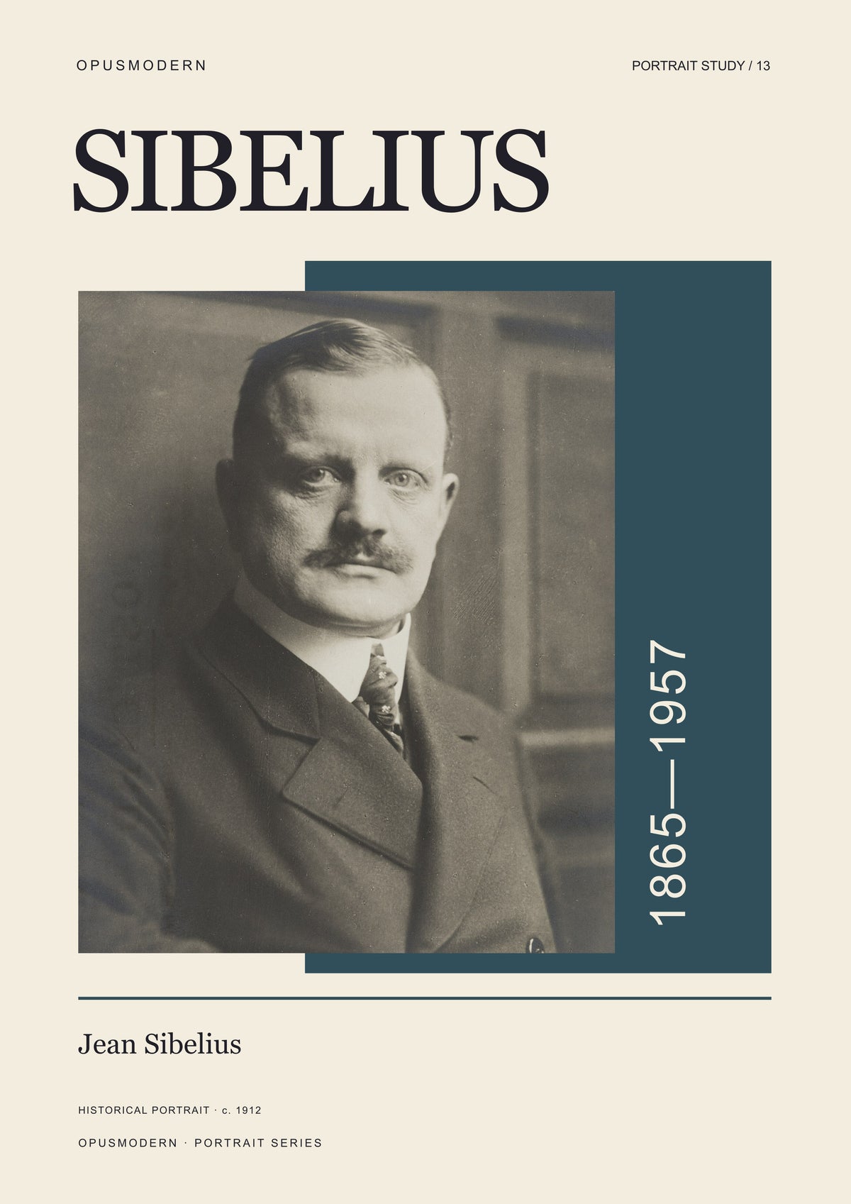 Jean Sibelius — A4 — Edge-to-edge. Full production composition.