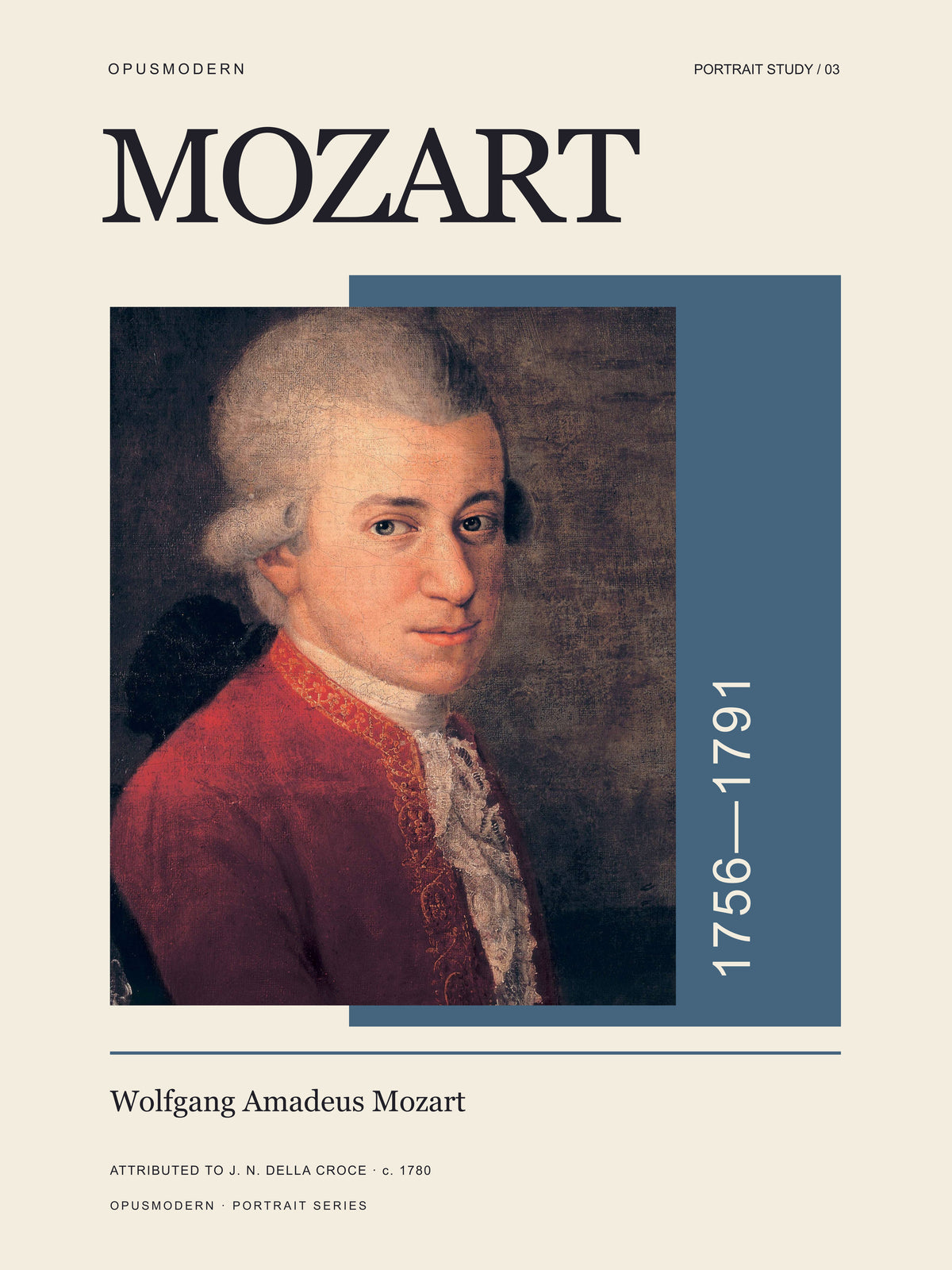 Stampa d’arte Mozart — Ritratto di Croce