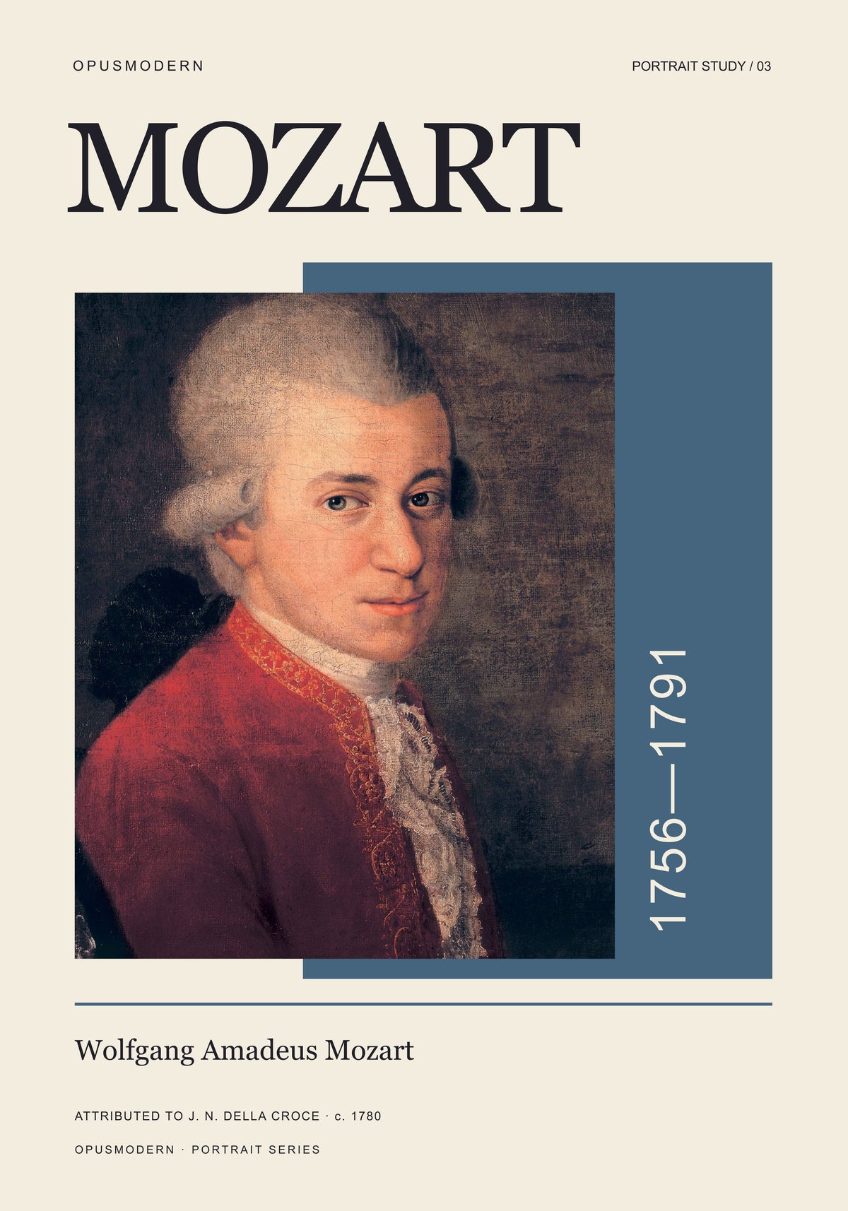 Stampa d’arte Mozart — Ritratto di Croce