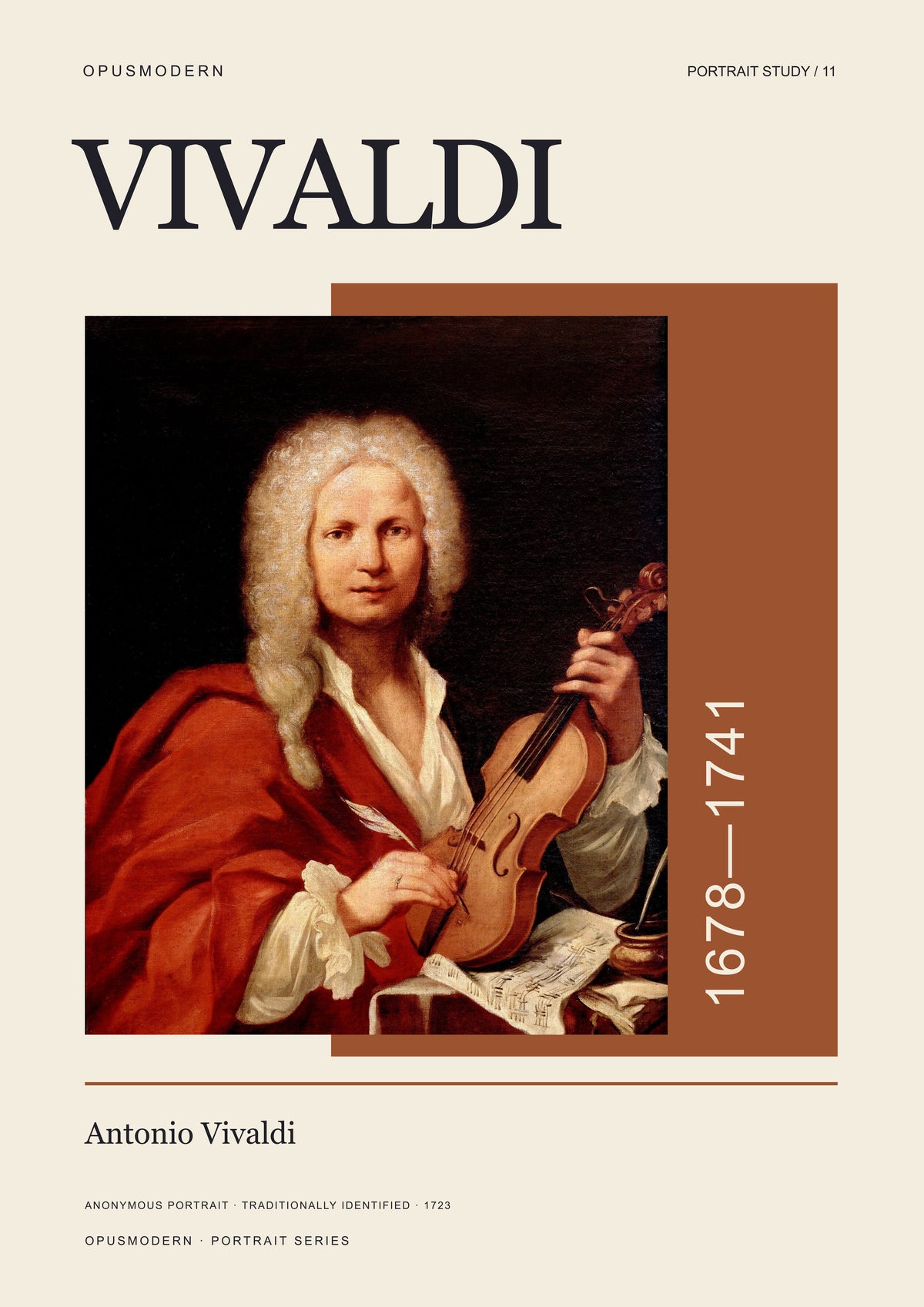 Vivaldi Art Print — Portrait — A4 (21 × 29.7 cm) — edge-to-edge unframed art print